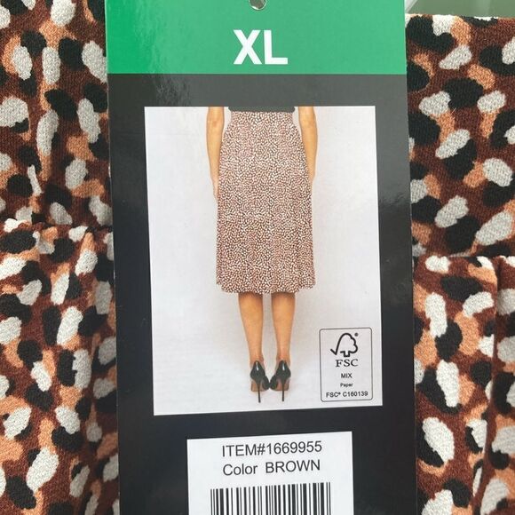 Women’s Leota Wrinkle Free Pull On Stretch Skirt With Pockets Size XL - Picture 4 of 5